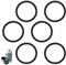 6pcs Seal Gasket Replacement Accessories for Stanley Classic 24oz Food Jar, Silicone Sealing Lid Ring Stopper Accessories Leak-Proof, Compatible with Stanley Classic 24oz BPA Free (Black)