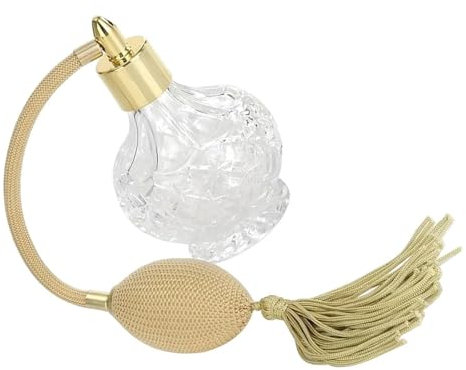 WSQHAO Frasco De Perfume De Cristal Vintage Atomizador de Perfume Vintage con Botella de Perfume de Vidrio en Aerosol con airbag Botella de Perfume de Vidrio Vintage