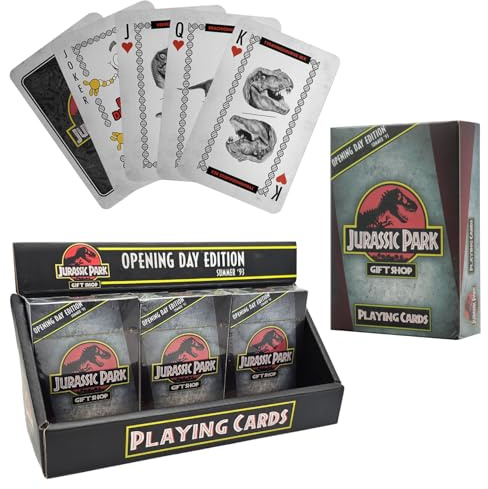 FaNaTtik Jurassic Park Gift Shop Spielkarten CDU enthält 12 Packungen