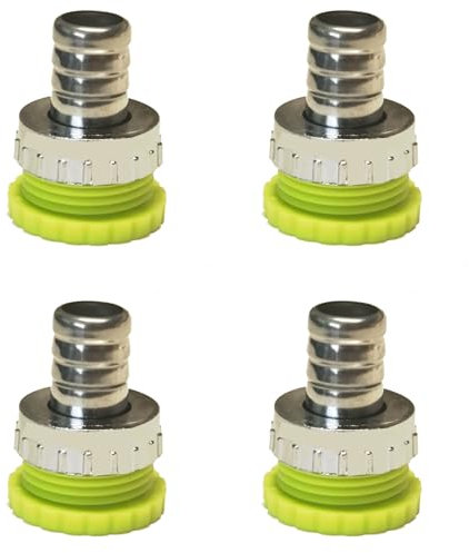 Gardena Anschluss 1/2 Zoll Hahnverbinder 3/4 Zoll,Gardena Adapter Wasserhahn,Kunststoff Adapter Kupplung Schlauchanschluss Set, 2-In-1 Schlauchanschluss Set Für Wasserhahn schlauch Anschluss 4PCS