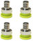Gardena Anschluss 1/2 Zoll Hahnverbinder 3/4 Zoll,Gardena Adapter Wasserhahn,Kunststoff Adapter Kupplung Schlauchanschluss Set, 2-In-1 Schlauchanschluss Set Für Wasserhahn schlauch Anschluss 4PCS