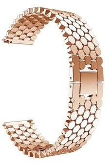 Srndsydak Correa de acero inoxidable de 22mm Compatible con Huawei Watch GT 4 3 2 46mm se Pro 2e Buds/Honor Magic(Rose Gold,For Huawei GT2 46mm)