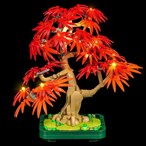 BRIKSMAX Licht für LEGO Japanischer Roter Ahorn – Bonsai-Baum 10348 - Compatible with The Botanical Collection Bausteinen Modell - Ohne Lego Set