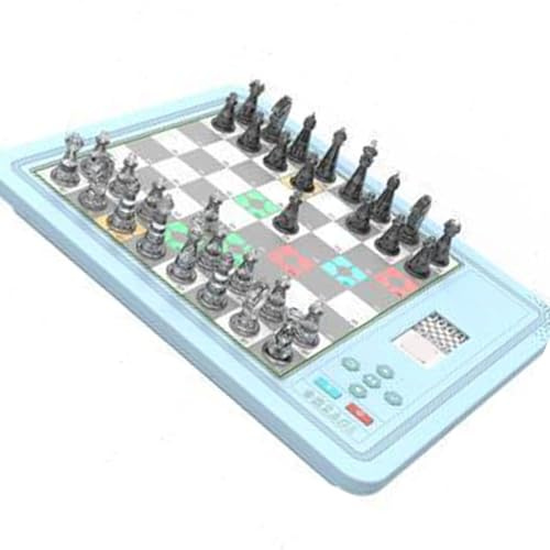 Acouto Elektronisches Schach -Set mit KI -Gegner 3 Gaming Modi Tragbares Magnetisches Computer Schachbrettspiel für Erwachsene Anfänger Setzen Ihre Fähigkeiten, um Diese Fähigkeiten zu verbessern.