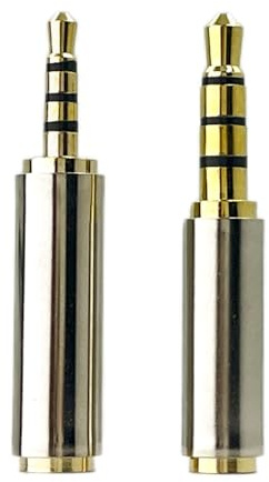 SEYUGOPTI Convertisseur Jack 2,5 et 3,5 mm pour Smartphones Audio | Adaptateurs mâle 2,5 mm vers Femelle 3,5 mm et mâle 3,5 mm vers Femelle 2,5 mm, Connecteur à 3 Anneaux Compatible Stéréo