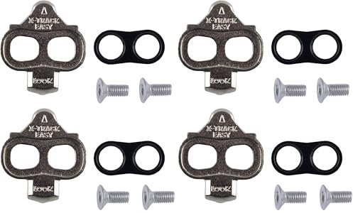 LOOK Cycle - X-Track Easy Cleats - Multidirektionaler Ausstieg - Ultrakompakt - Leichtgewicht - Winkelfreiheit 6° - Schuhplatten für MTB, kompatibel mit Allen SPD-Standardpedalen