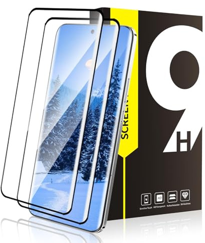 Bodyguard 2 Stück Schutzfolie für Panzerglas für Honor Magic 6 Pro 5G, HD-Klar Anti-Öl Anti-Bläschen 9H Härte Anti-Kratzer Magic 6 Pro Schutzglas, 3D Vollbildschirm Fingerabdruck-ID Displayschutzfolie