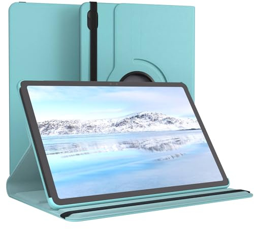 EAZY CASE - Tablet Hülle für Galaxy Tab S11 Schutzhülle 11 Zoll Smart Cover Tablet Case Rotationcase zum Aufstellen Klapphülle 360° drehbar mit Standfunktion Tasche Kunstleder Blau
