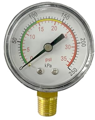 Tsynapter Pool Filter Sand Tanks Pressure Gauge with Colorful Dials for Easy Reading and Construction Swimming Pool Filter Sand Tanks Pressure Gauge with Colorful Dials