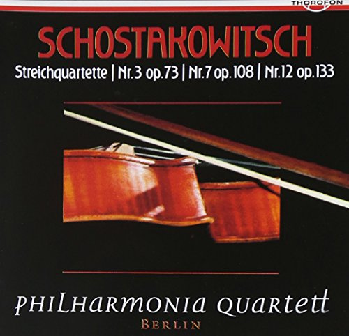 String Quartets 3 Op 73 7 Op 108 12 Op 133