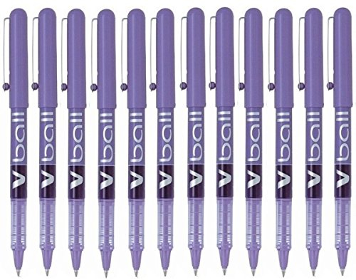 Pilot Vball 5 Liquid Ink Rollerball 0.5 mm tip (Box of 12) - Violet