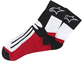Alpinestars Racing Road Socken kurz, schwarz/rot, L/2XL