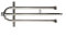 Brennerrohr Mitte für 3-flammige Gas- Grill-/Bräter Gasgrill Grill Gastrobräter Profigrill Verein