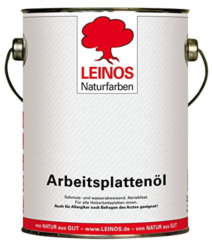 LEINOS 280 Arbeitsplattenöl für Innen 2,5 l Dose | Naturöl zur Imprägnierung von Küchenarbeitsplatten, Möbeloberflächen & Kinderspielzeug aus Holz | Speziell für den Küchenbereich, lösemittelfrei