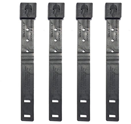 Tactical Tailor - MOLLE/PALS Clip, Tasche, Schwarz, Wolle, Utility-Tasche (Pack von 4)