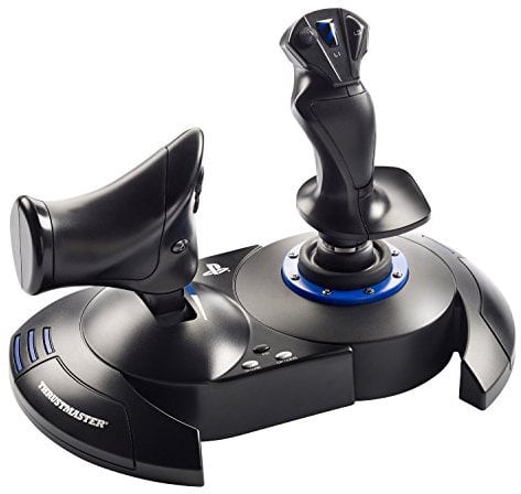 Thrustmaster T.FLIGHT HOTAS 4 WAR THUNDER STARTER PACK - Joystick - PS4 y PC - Mando de potencia desmontable, timón doble, realista y ergonomico - Licencia Oficial Playstation