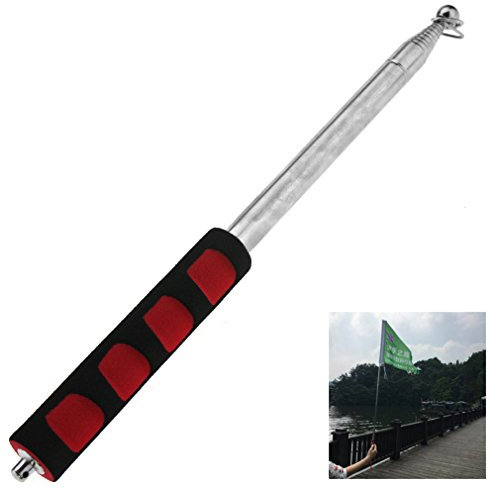 2M Portable Extendable Handheld Windsock Telescopic Flag Pole Ferula Pointer