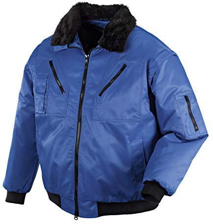 teXXor Piloten Oslo Arbeitsjacke mit abnehmbaren Ärmeln, M, blau, 4171