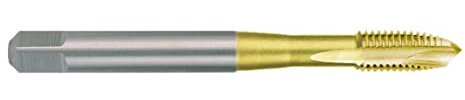 RUKO 232040T - Macho de roscar para máquinas M DIN 371 HSS-TiN, rectificado - Tipo B (M 4)