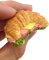 WitnyStore Croissant-Sandwich-Harz, 3D-Fast-Food-Kühlschrankmagnet, Küchenzubehör, Souvenir, Sammlerstück, Dekoration, Geschenk, 4,8 cm lang