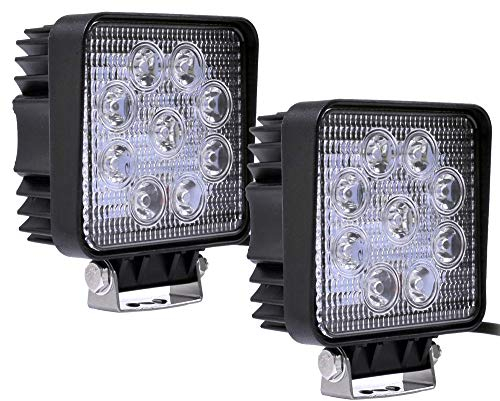 ALPHA DIMA 2pcs 27W LED Scheinwerfer Flutlicht Rückfahrscheinwerfer IP67 Wasserdicht Arbeitsscheinwerfer 12V 24V