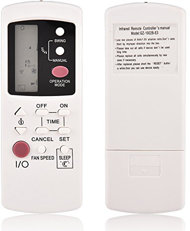 VBESTLIFE Telecomando per condizionatore climatizzatore per GZ-1002A-E3 GZ-1002B-E1 GZ-1002B-E3 GZ01-BEJ0-000