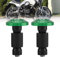 KIMISS Universal 1Pair Motorrad Lenkerende Schiebekappen für die meisten Motorräder mit 22 mm (7/8 Zoll) Durchmesser Lenkern.(Grün)