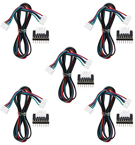 Walfront 5PCS Controlador de Motor Paso a Paso MKS CD Placa de Expansión de Corriente Accesorios de Impresora Placa de Controlador de Motor de Circuito Amplificador Amp