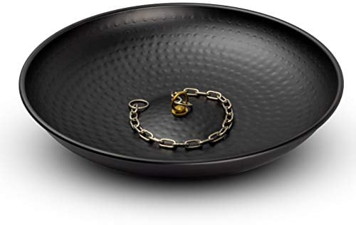 Monarch Rain Chains 29125 Chaîne de Pluie martelée à la Main pour Fontaine, gouttières, Fontaine décorative pour Jardin, pelouse et terrasse, 38,1 cm de diamètre, Noir Mat