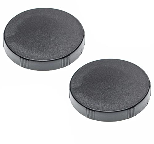 vhbw 2X Objektivdeckel für 45mm Fernglas-Objektiven - 2 Stück, Schwarz, Aufsteckbar