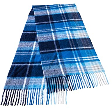 Warwick & Vance Damen/Herren Wollschal, 100 % Wolle, super weich, 30 cm x 180 cm, Admiral Tartan, M