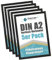 DisplayLager 5'er Sparpack Schwarz DIN A2 Klapprahmen mit 25mm Aluminium Profil, Entspiegelter Schutzscheibe, Befestigungsmaterial…