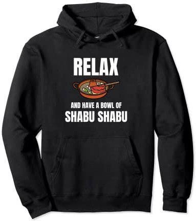 shabu shabu bowl relax noodle japanese men women Pullover Hoodie