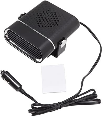 Omabeta Allume-Cigare désembueur dégivreur, Chauffage de Voiture Chauffage Rapide Prise en Utilisation 24V pour Camion(Noir LR063682)