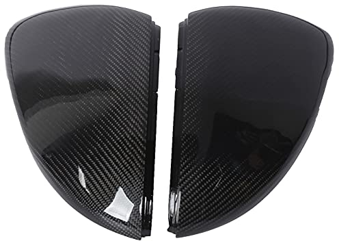 JORAsa STÜCKE Spiegelkappen Seitenspiegelabdeckung Kohlefaser Austauschbare Rückseite Autoersatz für MK7 / MK7.5 / R