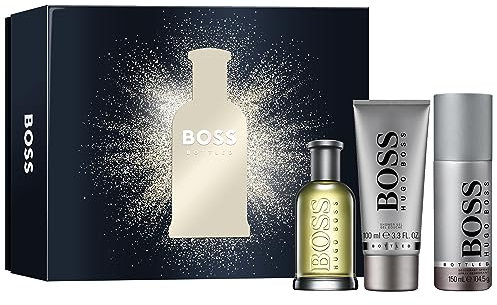 BOSS Hombre Set de regalo de 3 piezas Set de regalo festivo BOSS Bottled Eau de Toilette