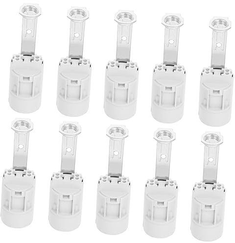 Uonlytech Ersatz-kandelaber-sockel-lampenteil 10 Stück E14-schraubbirnenhalter Modernes Industriedesign
