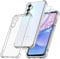 YisrLery 3 in 1 Camera Cover Compatible with Samsung Galaxy A15 5G / 4G Case and 2 Pack Tempered Glass Screen Protector, Slim Soft TPU Shockproof Anti-Scratch Samsung A15 Phone Case Silicone Clear