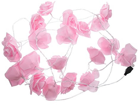 Amosfun Festival Lichterketten Rose Lichter 20 3m Für Hochzeit Party Home Dekoration Zufällige Farbe