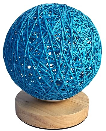 Mikikit Dimmbare Nachttischlampe Aus Rattan Nachtlicht Für Schlafzimmer Kinderzimmer Elegante Dekorative Lampe