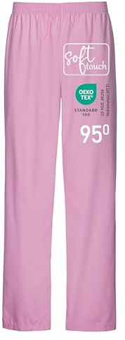 EXNER Medizinische OP-Schlupfhose, Pflege-Hose, Arbeitshose, Unisex für Herren und Damen in Medizin, Krankenpflege, Altenpflege, SPA, Wellnes, Kosmetik, Farbe Flieder, Größe 3XL