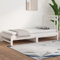 QJBSAVVA Tagesbett, Daybed Gästebett Tagesbett Palettenbett Geeignet für Büro Herbergen Jugendherberge Wohnbereich Ausziehbar Weiß 2X(90x200) cm Massivholz Kiefer