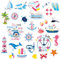 Qyeahkj 26Pcs Humorous Cruise Style Summer Beach Cruise Ship Door Magnets (Pink)