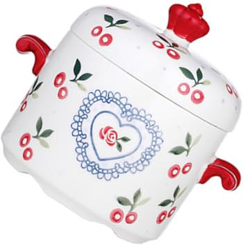 ABOOFAN 1 Pc piccola tazza da minestra pentola per stufato con coperchio argilla di terracotta padella antiaderente padelle antiaderenti tazza fumante pentola per zuppa compatta ceramica