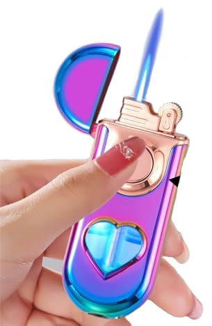 lliang Briquet Allume gaz Briquet Rechargeable(sans Carburant Disponible)