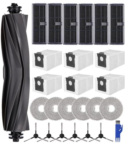 26 Kit Pièces d'rechange Compatible pour Dreame L10s Pro Ultra Heat/ L10s Ultra Gen 2 / Mova E30 Ultra / X30 Ultra,1 Brosse Principale,6 Filtres,6 Brosses latérales,6 Sacs à Poussière