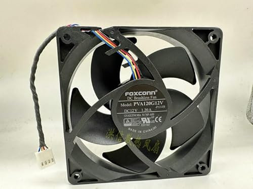 PVA120G12V 120mm DC Brushless Fan - 12V 1.20A Five - Lead Ball Bearing Cooling Fan for Servers