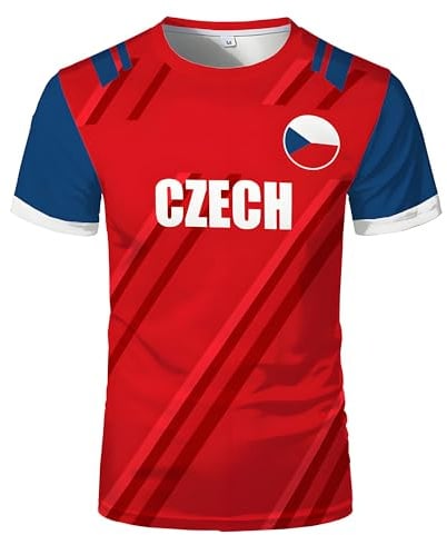 Maglietta da Calcio Europea Tifosi di Calcio Sport Casual Stampa Bandiera Nazionale Manica Corta Uomo Donna Adolescenti Traspirante America's Coppa Fan T Shirt