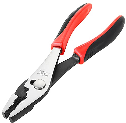 Powerbuilt 640395 8 Slip Joint Pliers, Black