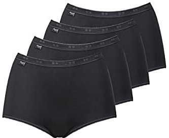 Sloggi Femme Basic+ Maxi 4p Culotte, Noir, 38 EU